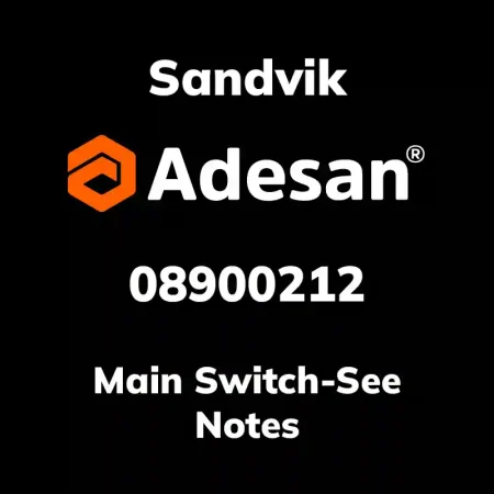 Main Switch-See Notes 08900212