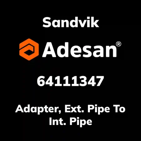 Adapter, Ext. Pipe To Int. Pipe 64111347