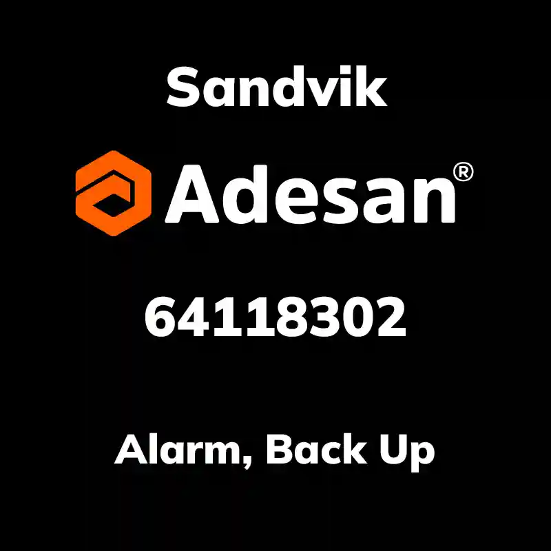SANDVIK30SX-150 Alarm, Back Up 64118302