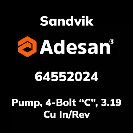 Pump, 4-Bolt "C", 3.19 Cu In/Rev 64552024