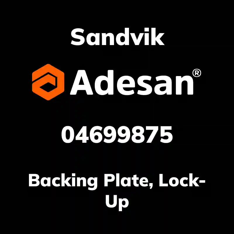 SANDVIK30SX-167 Backing Plate, Lock-Up 04699875