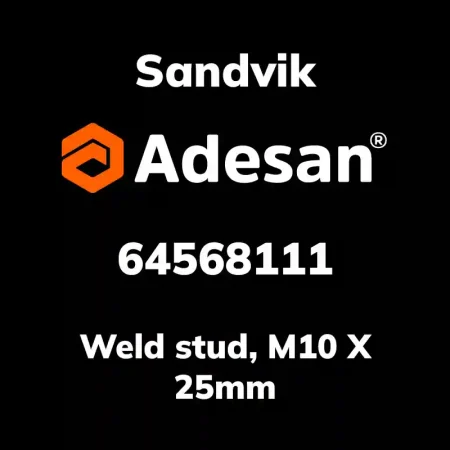 Weld stud, M10 X 25mm 64568111