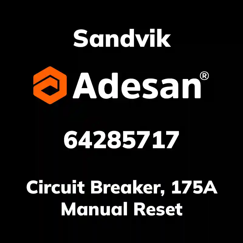 SANDVIK30SX-389 Circuit Breaker, 175A Manual Reset 64285717
