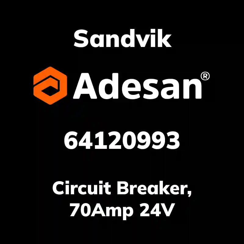 SANDVIK30SX-390 Circuit Breaker, 70Amp 24V 64120993