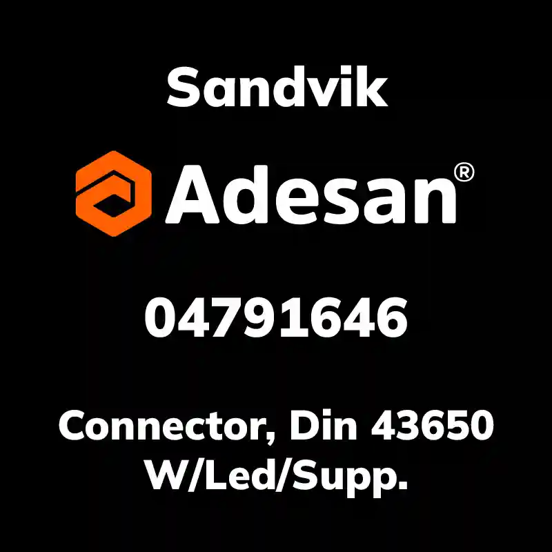 SANDVIK30SX-442 Connector, Din 43650 W/Led/Supp. 04791646