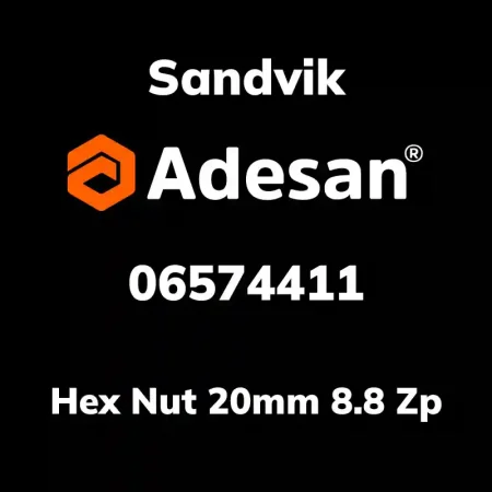 Hex Nut 20mm 8.8 Zp 06574411