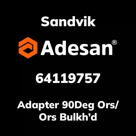Adapter 90Deg Ors/Ors Bulkh'd 64119757