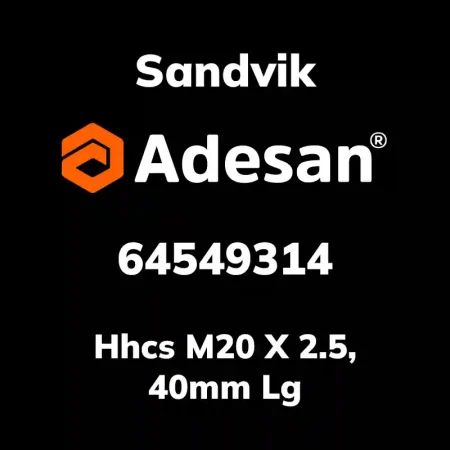 Hhcs M20 X 2.5, 40mm Lg 64549314